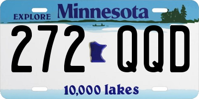 MN license plate 272QQD