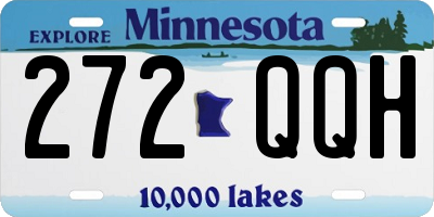 MN license plate 272QQH