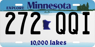 MN license plate 272QQI