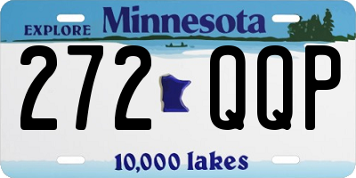 MN license plate 272QQP