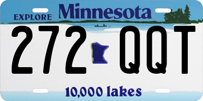MN license plate 272QQT