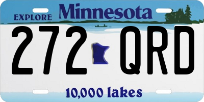 MN license plate 272QRD