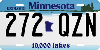 MN license plate 272QZN