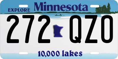 MN license plate 272QZO