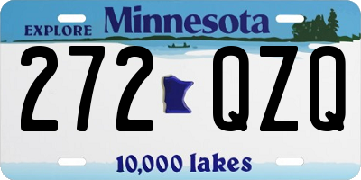 MN license plate 272QZQ
