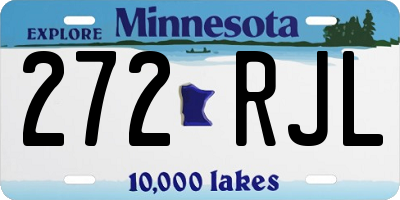 MN license plate 272RJL