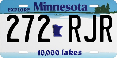 MN license plate 272RJR
