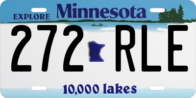 MN license plate 272RLE