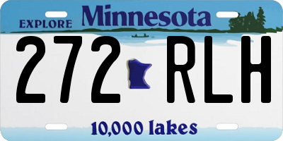 MN license plate 272RLH