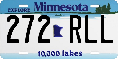 MN license plate 272RLL