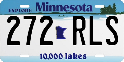 MN license plate 272RLS