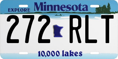 MN license plate 272RLT