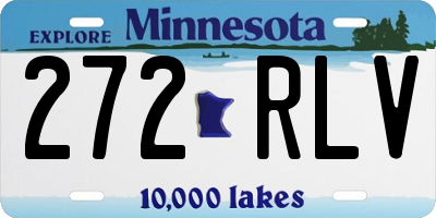 MN license plate 272RLV