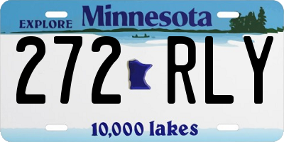 MN license plate 272RLY