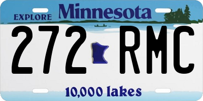 MN license plate 272RMC