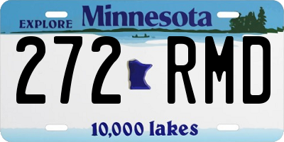 MN license plate 272RMD