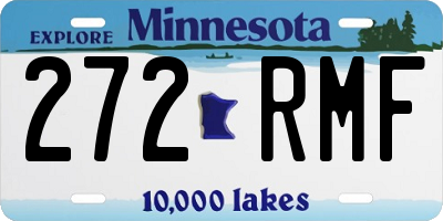 MN license plate 272RMF