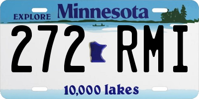 MN license plate 272RMI