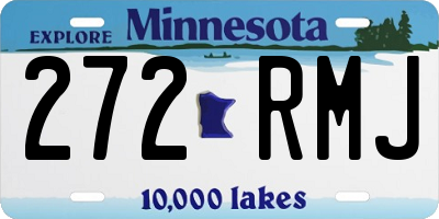 MN license plate 272RMJ