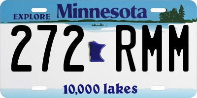 MN license plate 272RMM