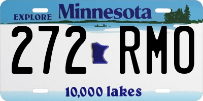 MN license plate 272RMO
