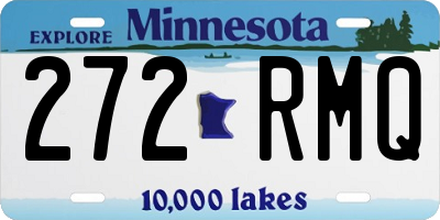 MN license plate 272RMQ