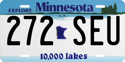 MN license plate 272SEU