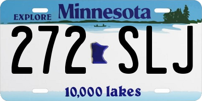 MN license plate 272SLJ