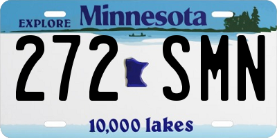 MN license plate 272SMN