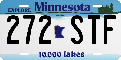 MN license plate 272STF