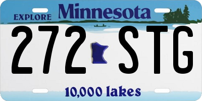 MN license plate 272STG