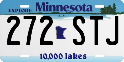 MN license plate 272STJ
