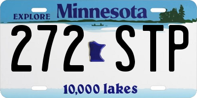 MN license plate 272STP