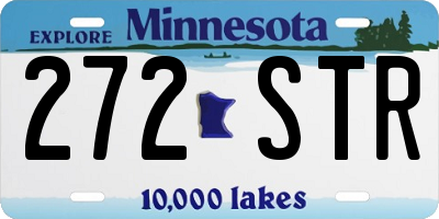 MN license plate 272STR