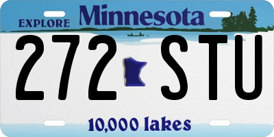 MN license plate 272STU