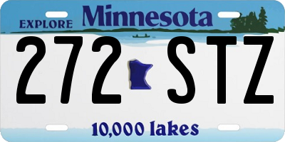 MN license plate 272STZ