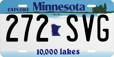MN license plate 272SVG