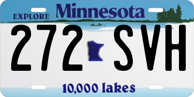 MN license plate 272SVH