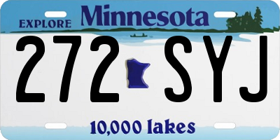 MN license plate 272SYJ