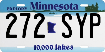 MN license plate 272SYP