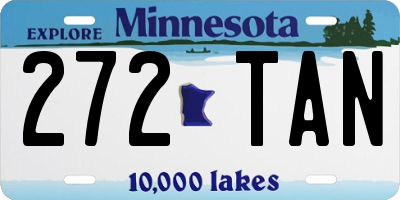 MN license plate 272TAN