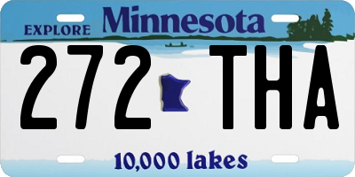 MN license plate 272THA