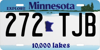 MN license plate 272TJB