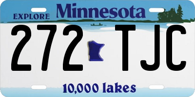 MN license plate 272TJC