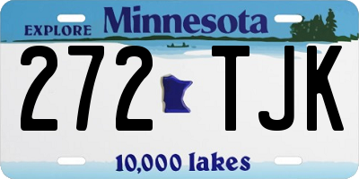 MN license plate 272TJK