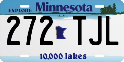 MN license plate 272TJL