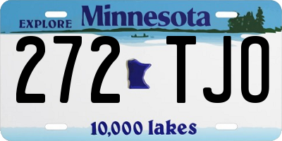 MN license plate 272TJO