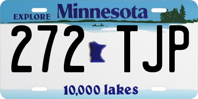 MN license plate 272TJP