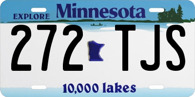 MN license plate 272TJS
