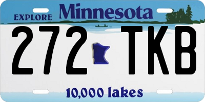 MN license plate 272TKB